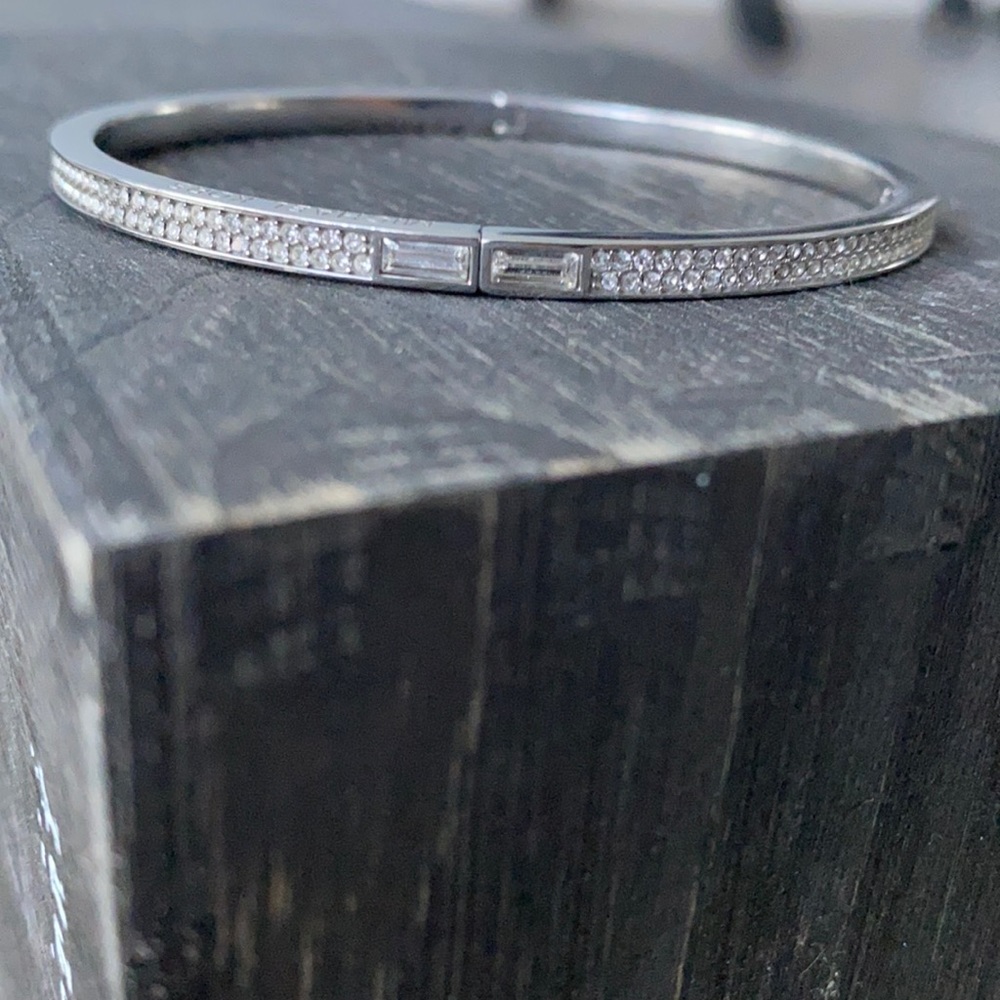 Silver Michael Kors bangle bracelet